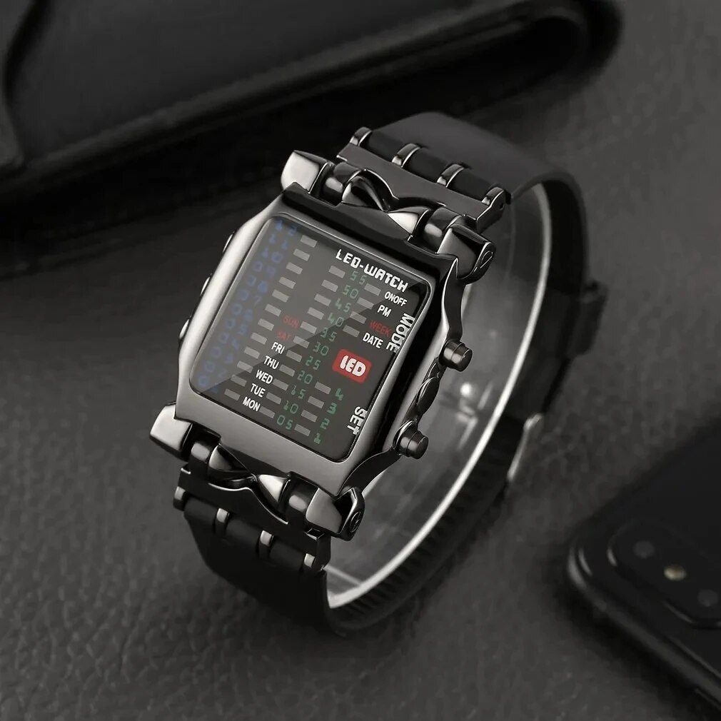 Binary Led Watch Creative Wate - Timex Watches Smartwatch 评论和价格