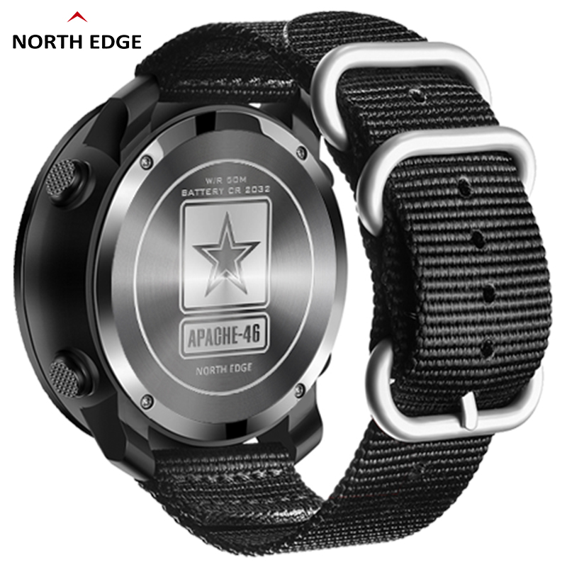 NORTH EDGE APACHE-46 Men Digit - Altimeter Compass Watch 评论和价格