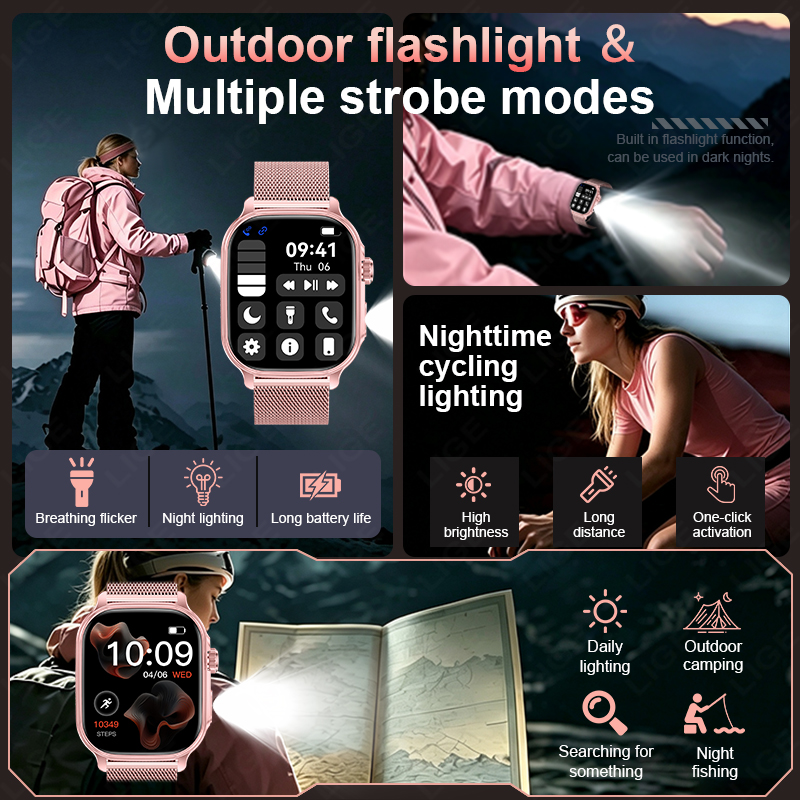 2026 New 1400mAh Large Battery - Smartwatch Watches For Girls 评论和价格